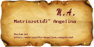 Matriszottó Angelina névjegykártya